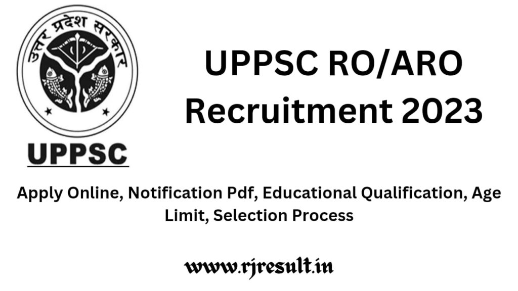 UPPSC RO/ARO Recruitment 2023